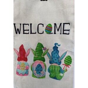 Easter Garden Flag Gnomes